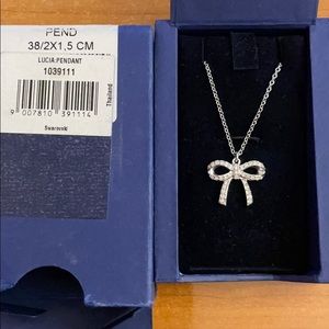 Swarovski Bow Pendant Necklace